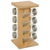 Set de 8 tarros de especias con soporte