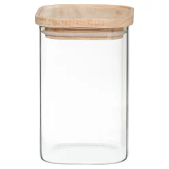 Set de 4 tarros de vidrio apilables