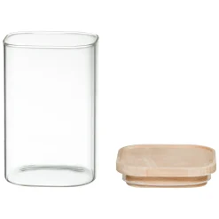 Set de 4 tarros de vidrio apilables