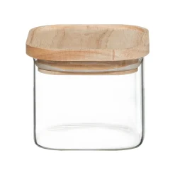Set de 4 tarros de vidrio apilables