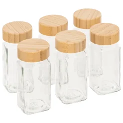 Set de 6 tarros para especias con soporte