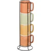 Set de 4 tazas con soporte RELAX 34cl