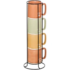 Set de 4 tazas con soporte RELAX 34cl