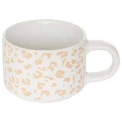Set de 4 tazas LEOPARDI con soporte 20cl