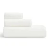 Set de 3 toallas de baño ALIZEE blanco