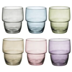 Set de 6 vasos bajos de agua de vidrio RODRIGEAU
