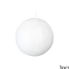Set De 3 Velas Bolas Blancas 88G 6Cm
