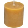 Set De 4 Velas Rústicas Amarillas 4.5Cm