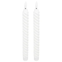 Set de 2 velas TWIST ALOE 22cm LED