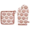 Set guante y manopla de cocina OCEANIA terracota