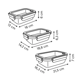 Set 3 herméticos CLIPEATPLUS