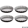 Set 4 Moldes Rizados Negros 9.5Cm