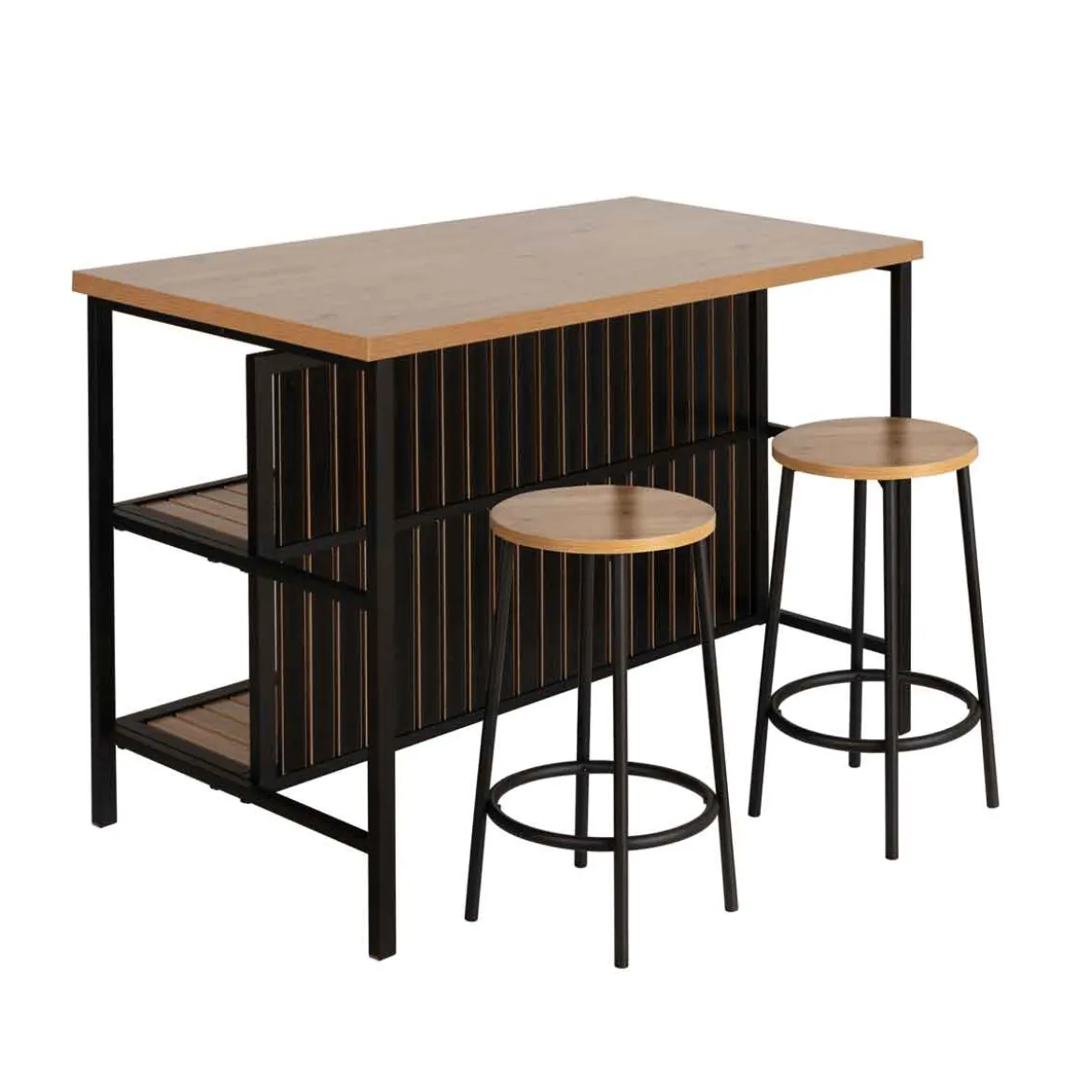 Set mueble y 2 taburetes MAISIE