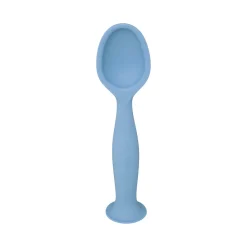 Set 4 Piezas Vajilla Infantil Azul De Silicona