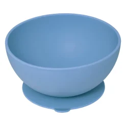 Set 4 Piezas Vajilla Infantil Azul De Silicona