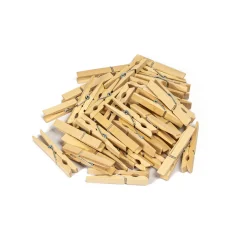 Set 36 Pinzas P/Ropa De Madera