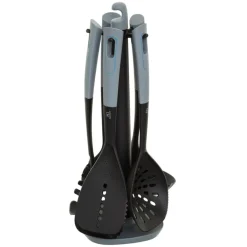 Set 5 Utensilios De Nailon Con Soporte