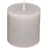 Set 4 Velas Rústicas Gris Pardo 4.5Cm