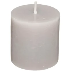 Set 4 Velas Rústicas Gris Pardo 4.5Cm