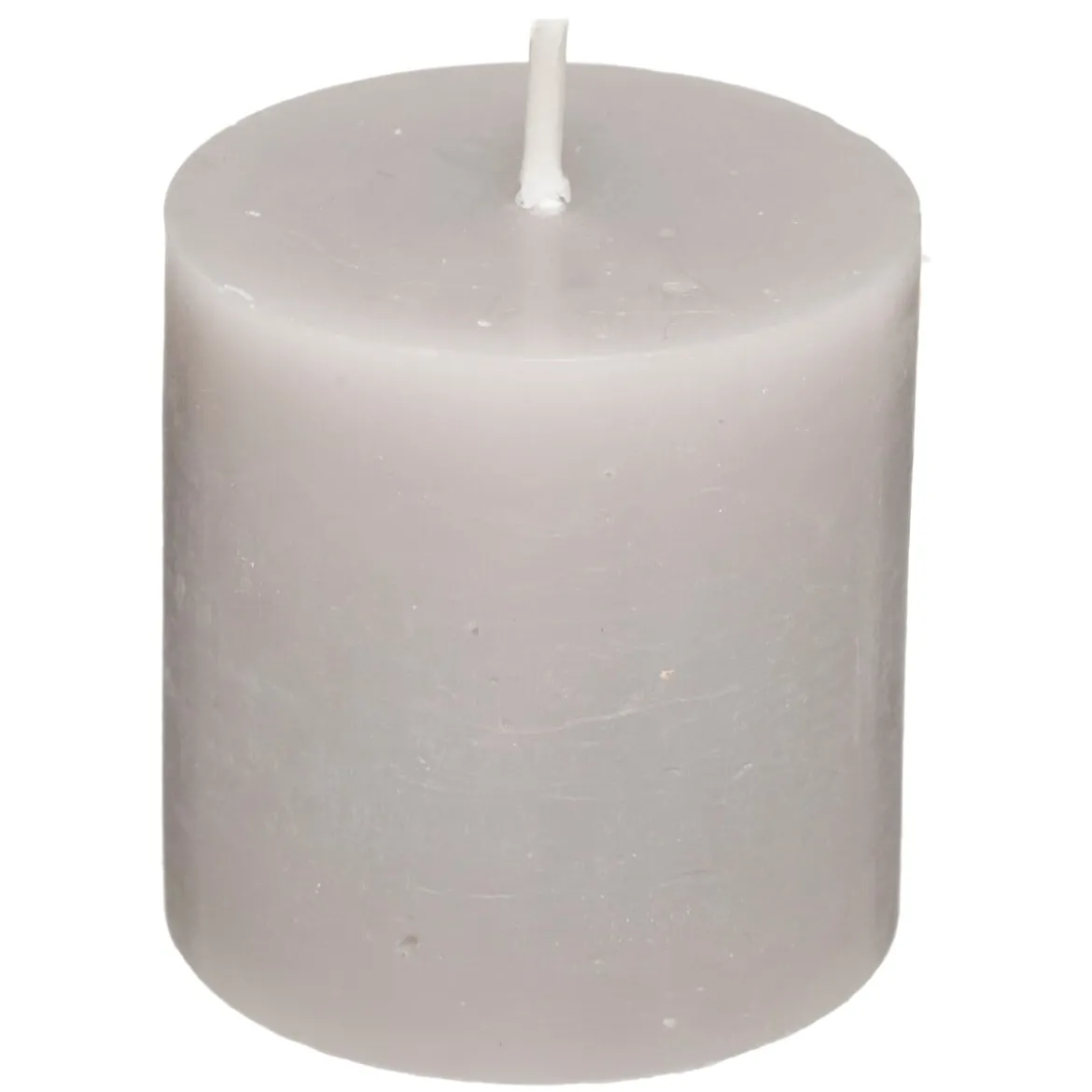 Set 4 Velas Rústicas Gris Pardo 4.5Cm