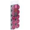 Set 10 Velas Tealight Aroma Frambuesa