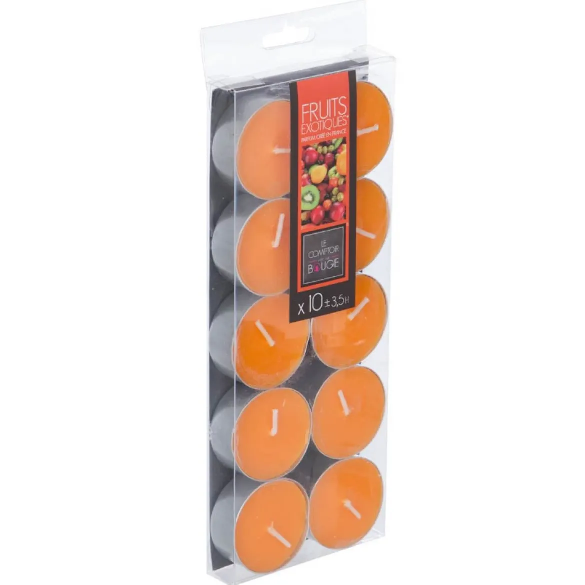 Set 10 Velas Tealight Frutas Exóticas