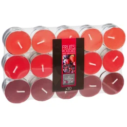 Set 30 Velas Tealights Frutos Rojos
