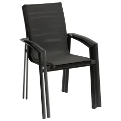 Silla apilable AXANT gris oscuro