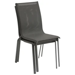 Silla apilable AXANT gris oscuro