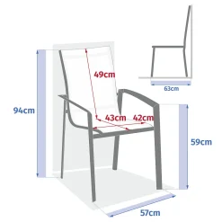 Silla apilable AXANT verde