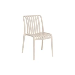 Silla Apilable Creme