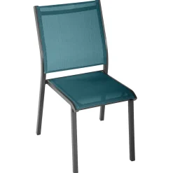 Silla apilable ESSENTIA de aluminio azul