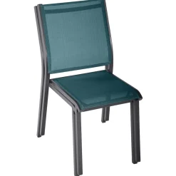Silla apilable ESSENTIA de aluminio azul