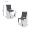 Silla apilable ESSENTIA gris antracita