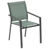 Silla apilable ESSENTIA verde de aluminio
