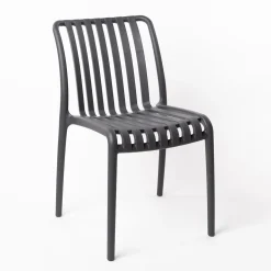 Silla Apilable Gris Antracite