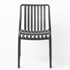 Silla Apilable Gris Antracite