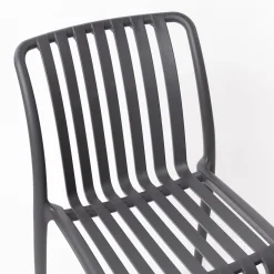 Silla Apilable Gris Antracite