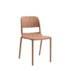 Silla apilable TRAMA terracota