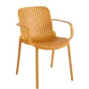 Silla BARI amarilla con reposabrazos