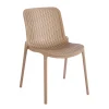 Silla BARI beige sin reposabrazos