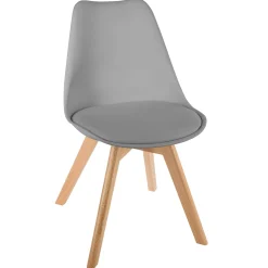 Silla Baya Gris 48x55x81Cm