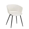 Silla BLED Blanca Con Patas De Metal