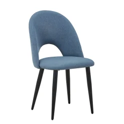 Silla BONY azul con patas de metal