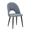 Silla BONY gris con patas de metal