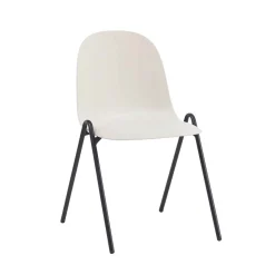 Silla CAMERON blanca apilable