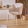 Silla CELESTE bouclé beige