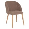 Silla CELESTE de tejido gris pardo