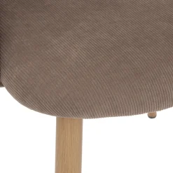 Silla CELESTE de tejido gris pardo
