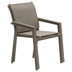 Silla con reposabrazos ESSENTIA noisette/café